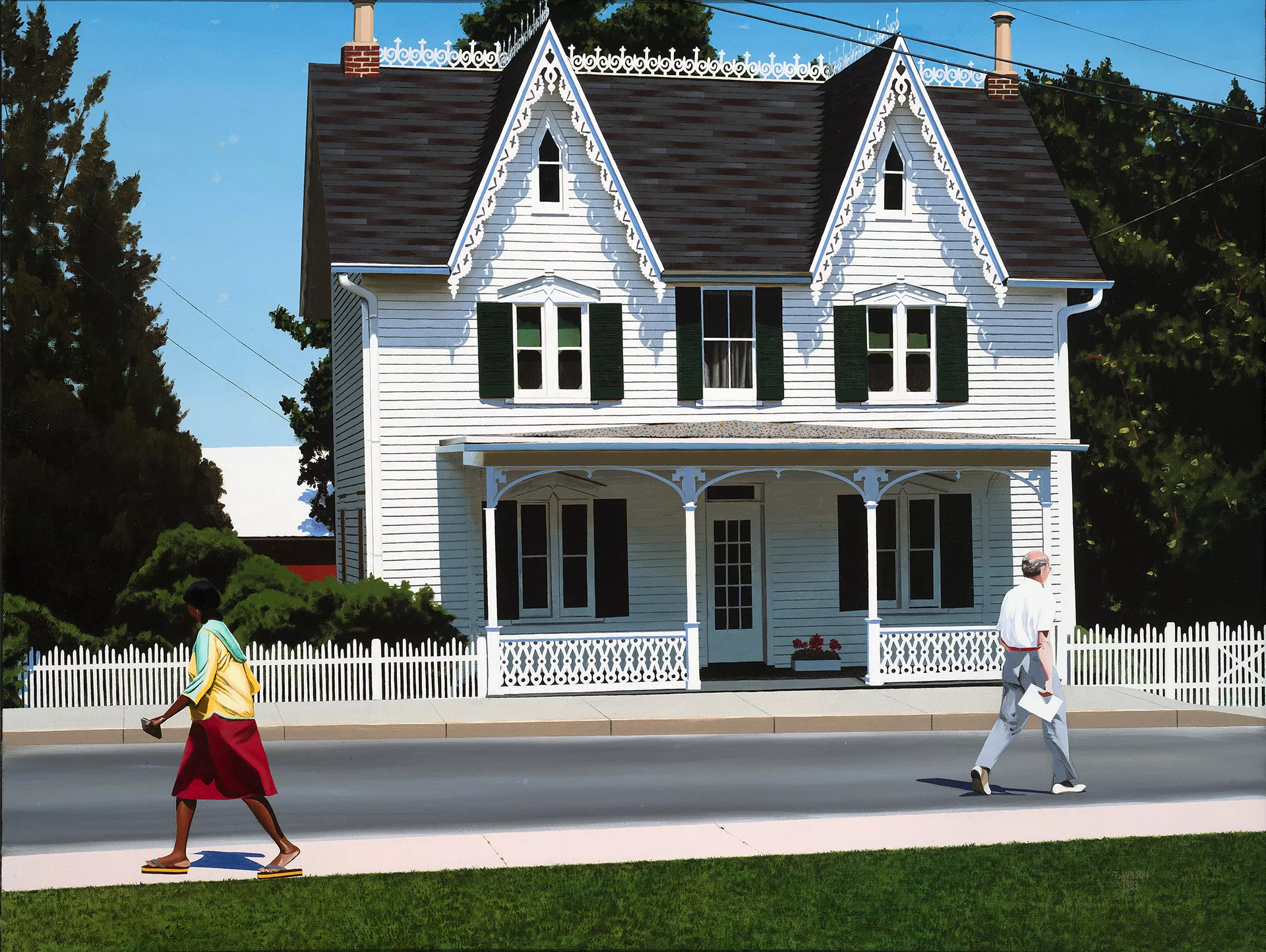 2017-0020_Wilson_SummerDay-Milton-blog-web Landscape oil painting of a historic house in Milton, Delaware.